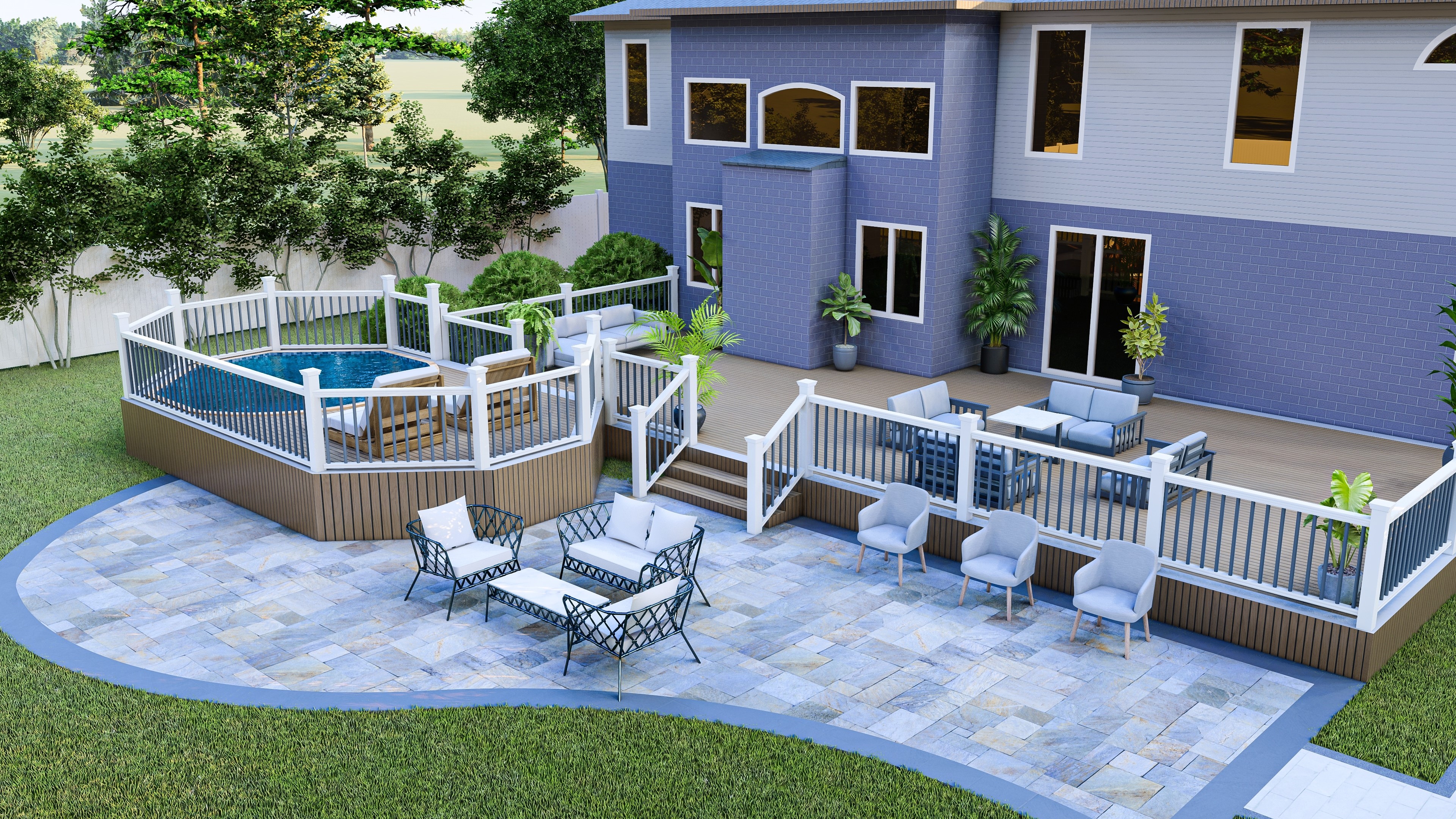 Concrete patio installation in Tucson